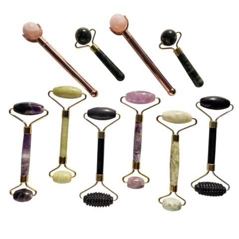 Arcmasszírozó roller