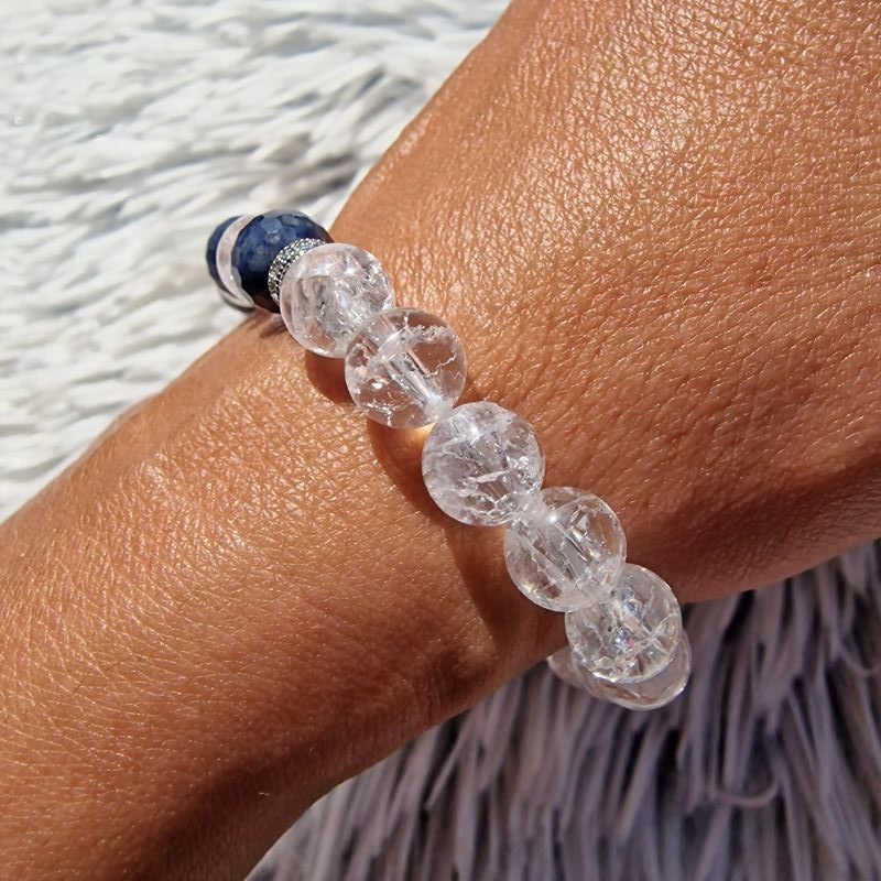 Hegyikristály karkötő zafírral - Image 2