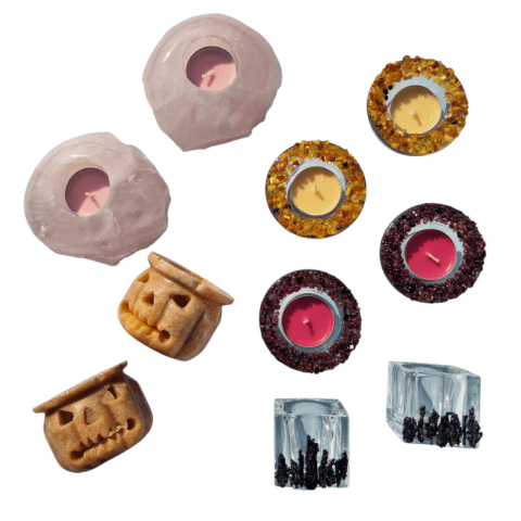 Ásvány mécsestartó