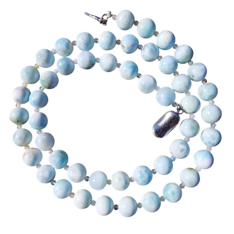 Világos larimar ásvány nyaklánc - Image 2