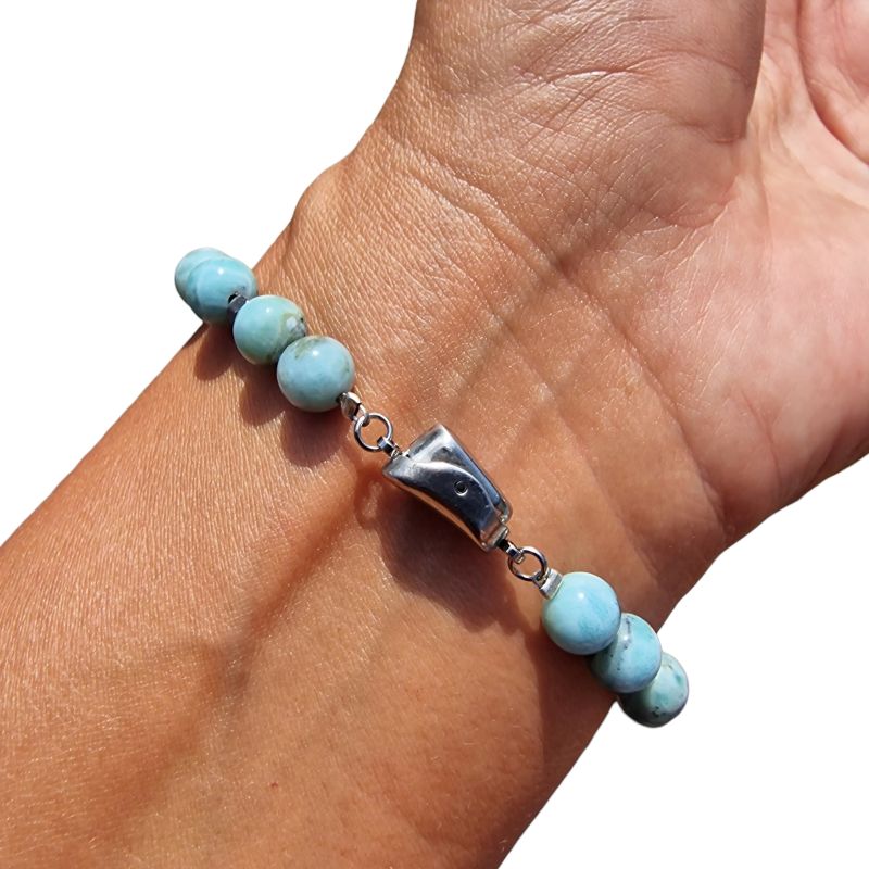 Larimar karkötő hematittal - Image 4