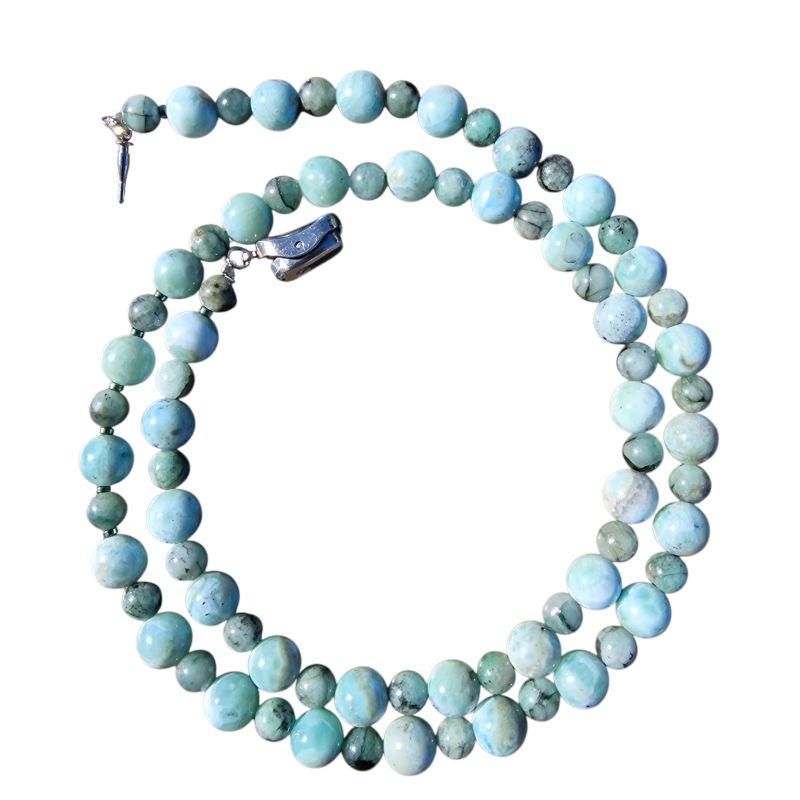 Larimar nyaklánc smaragddal - Image 2