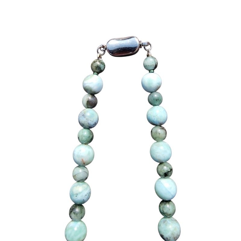 Larimar nyaklánc smaragddal - Image 3